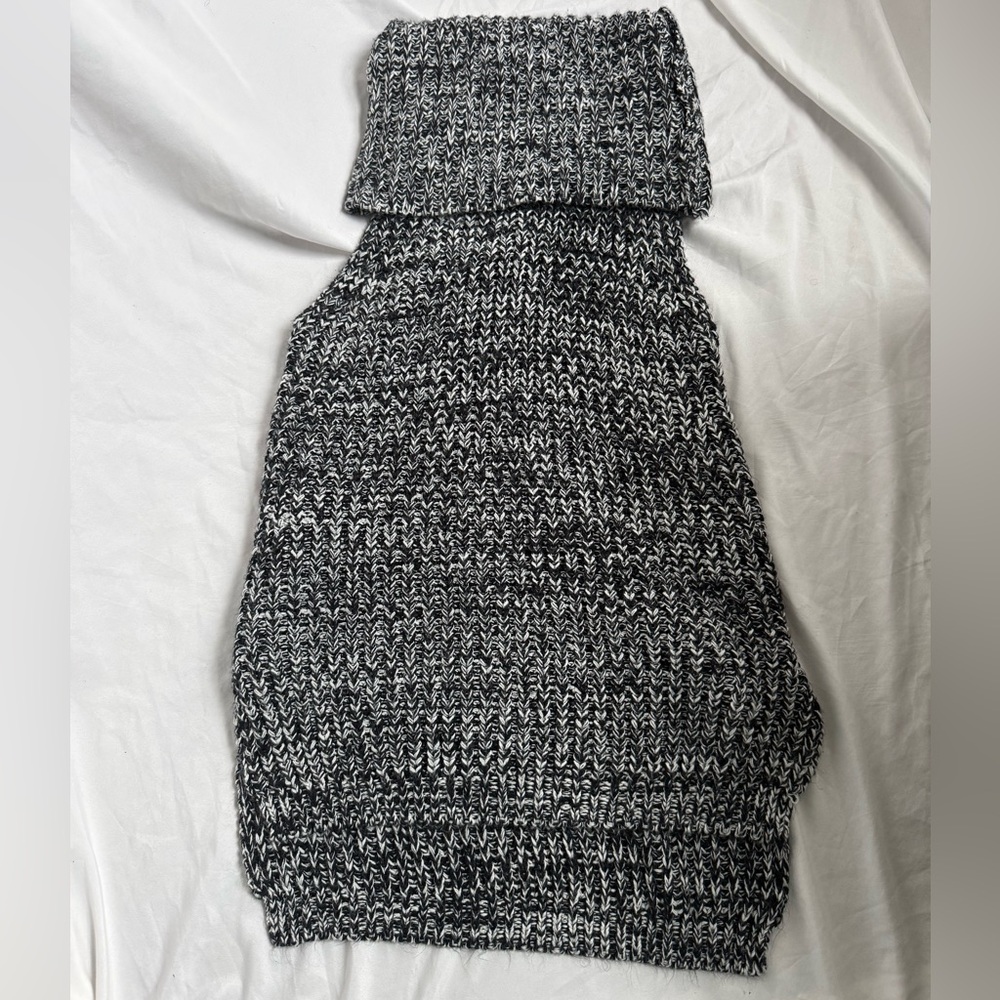 Poof! Black and White Knit Sweater